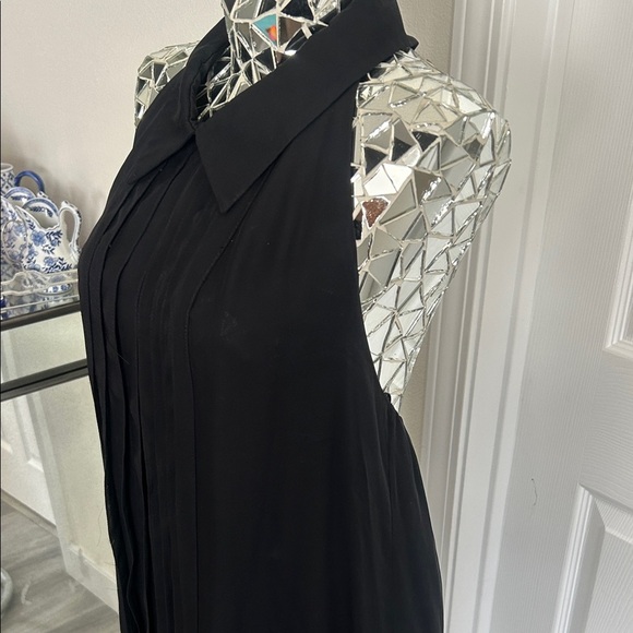 SEA NEW YORK Black Silk Sleeveless Dress 8 - Picture 6 of 8